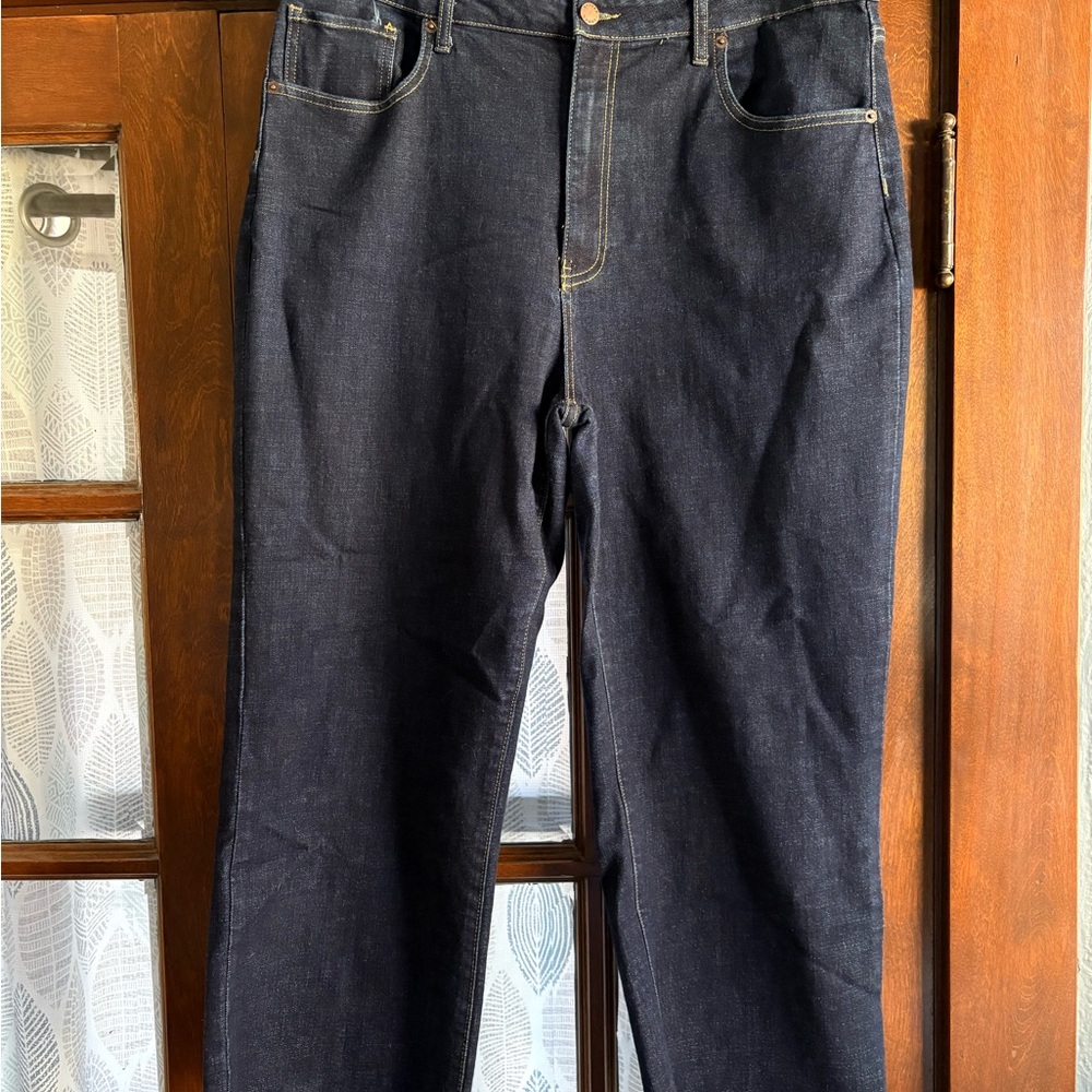 Oliver Logan Aberdeen Wide Leg Cropped Timbers Dark Wash - Picture 10 of 15